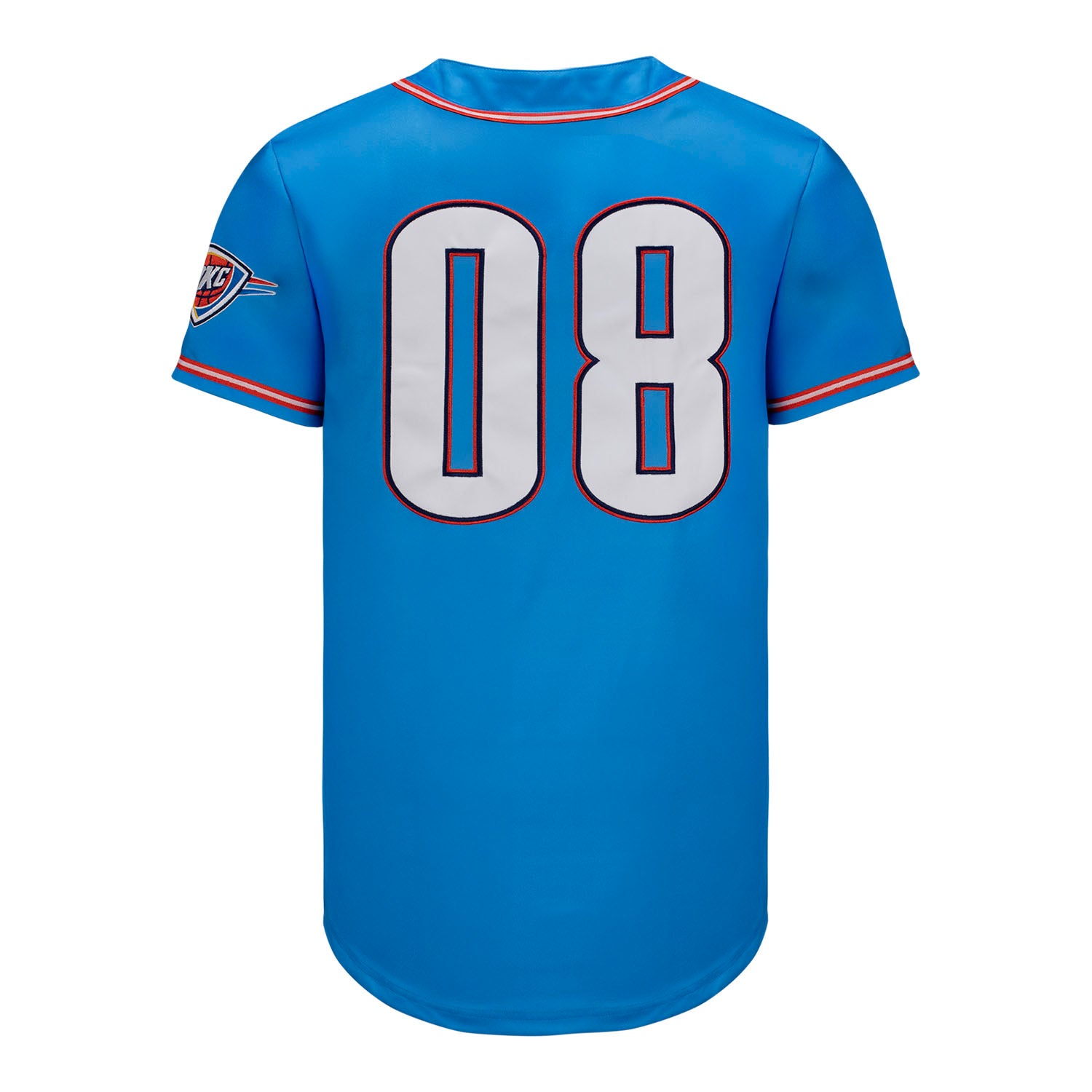 OKC Thunder FISLL Icon Baseball Jersey In Blue - Back View