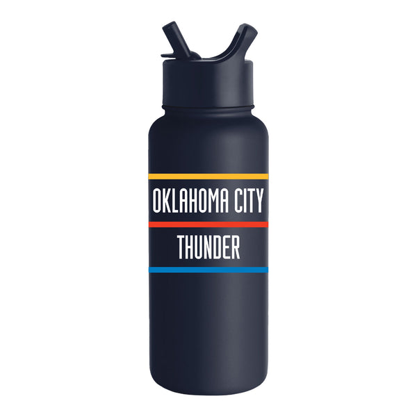 Oklahoma City Thunder 3 Stripe Wordmark 32 oz Summit Water Bottle 