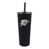 Oklahoma City Thunder SKINNY 24 oz Tumbler - Front View