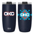 OKLAHOMA CITY THUNDER SIMPLE MODERN NATIVE 16 OZ VOYAGER MUG in Navy - Front and Back View