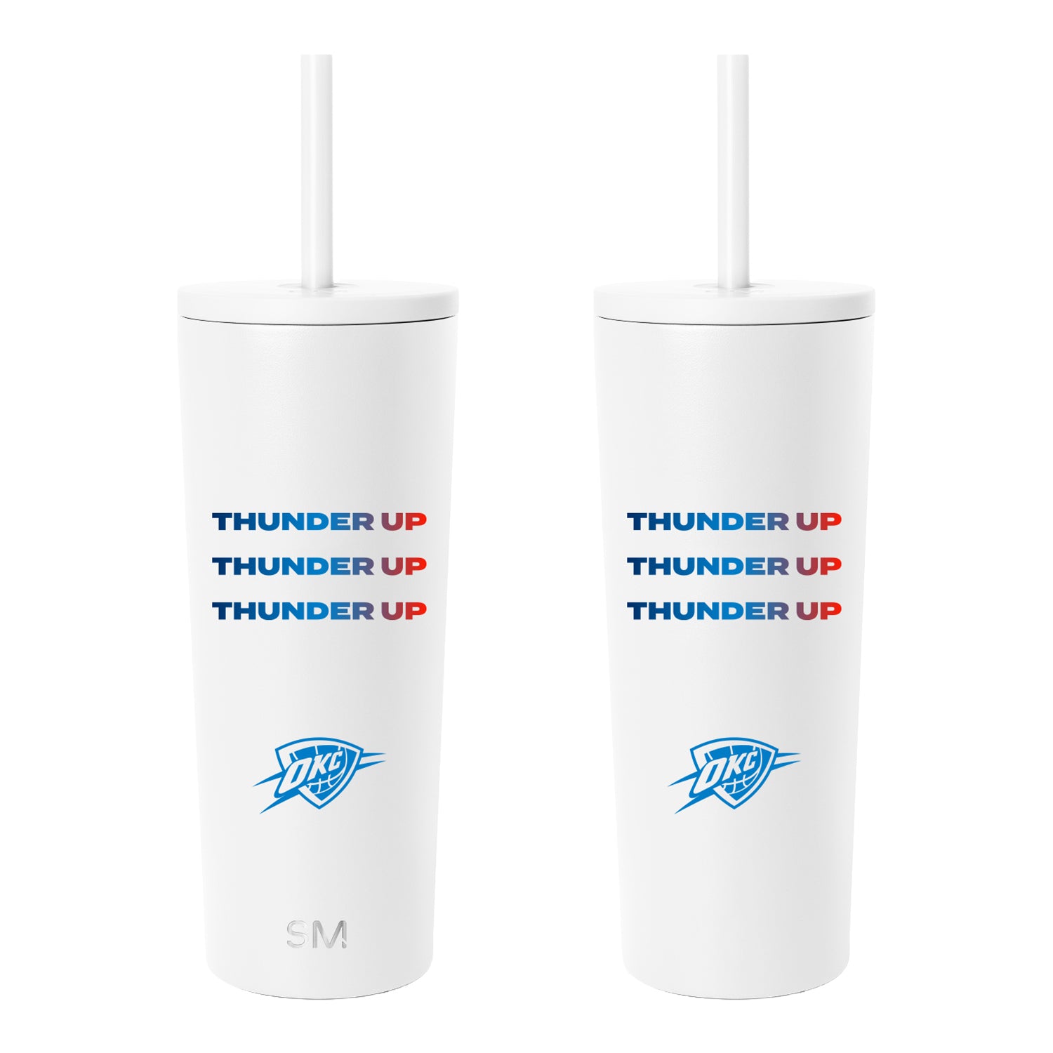OKLAHOMA CITY THUNDER SIMPLE MODERN THUNDER UP GRADIENT 24 OZ CLASSIC TUMBLER