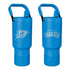OKLAHOMA CITY THUNDER SIMPLE MODERN PRIMARY LOGO 30 OZ TREK PIVOT in Blue - Front and Back View