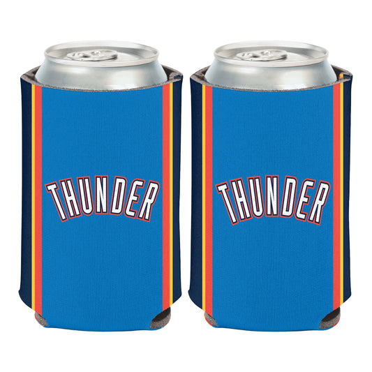 OKLAHOMA CITY THUNDER ICON JERSEY 12 OZ CAN COOLER - Front and Back View
