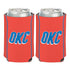 OKLAHOMA CITY THUNDER STATEMENT 12 OZ CAN COOLER in Orange - Front and Back View