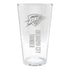 OKLAHOMA CITY THUNDER POST UP 16 OZ PINT GLASS - Front View