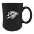 OKLAHOMA CITY THUNDER PRIMARY STARTER 19 OZ BLACK CERAMIC MUG in Black - Front View