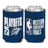 Oklahoma City Thunder 2025 Western Conference Finals 12 Oz Can Cooler In Blue - Front And Back View