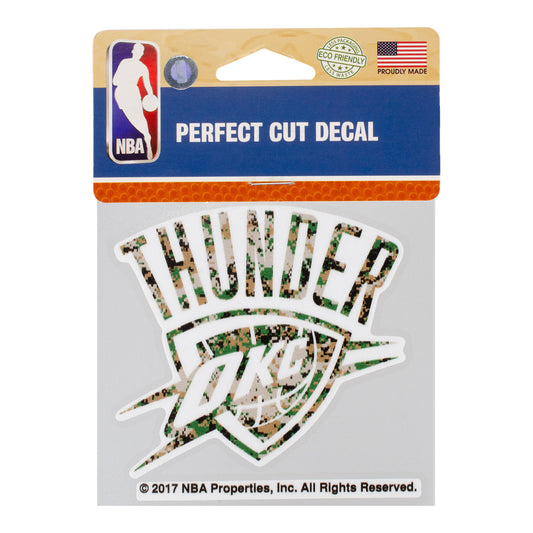 OKC THUNDER DIGI CAMO GLOBAL ICON DECAL IN CAMOFLAUGE