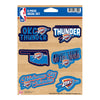 OKLAHOMA CITY THUNDER 6-PIECE STICKER SET