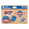 OKLAHOMA CITY THUNDER 5-PIECE STICKER SET