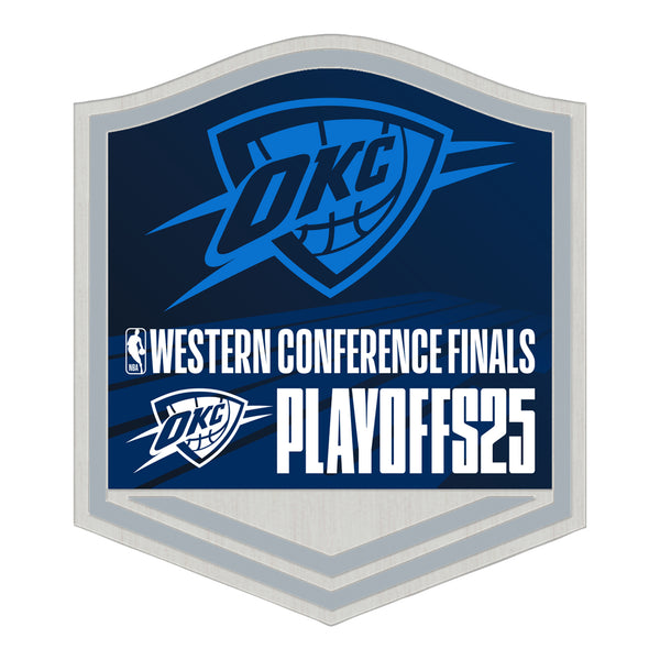 Oklahoma City Thunder 2025 Western Conference Finals Hatpin - Front View