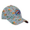 OKC THUNDER NEW ERA BOUQUET HAT IN GREY - FRONT RIGHT VIEW