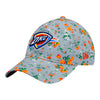 OKC THUNDER NEW ERA BOUQUET HAT IN GREY - FRONT LEFT VIEW