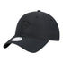 LADIES OKC THUNDER NEW ERA 920 BLACK TONAL PONYTAIL HAT IN BLACK - FRONT LEFT VIEW