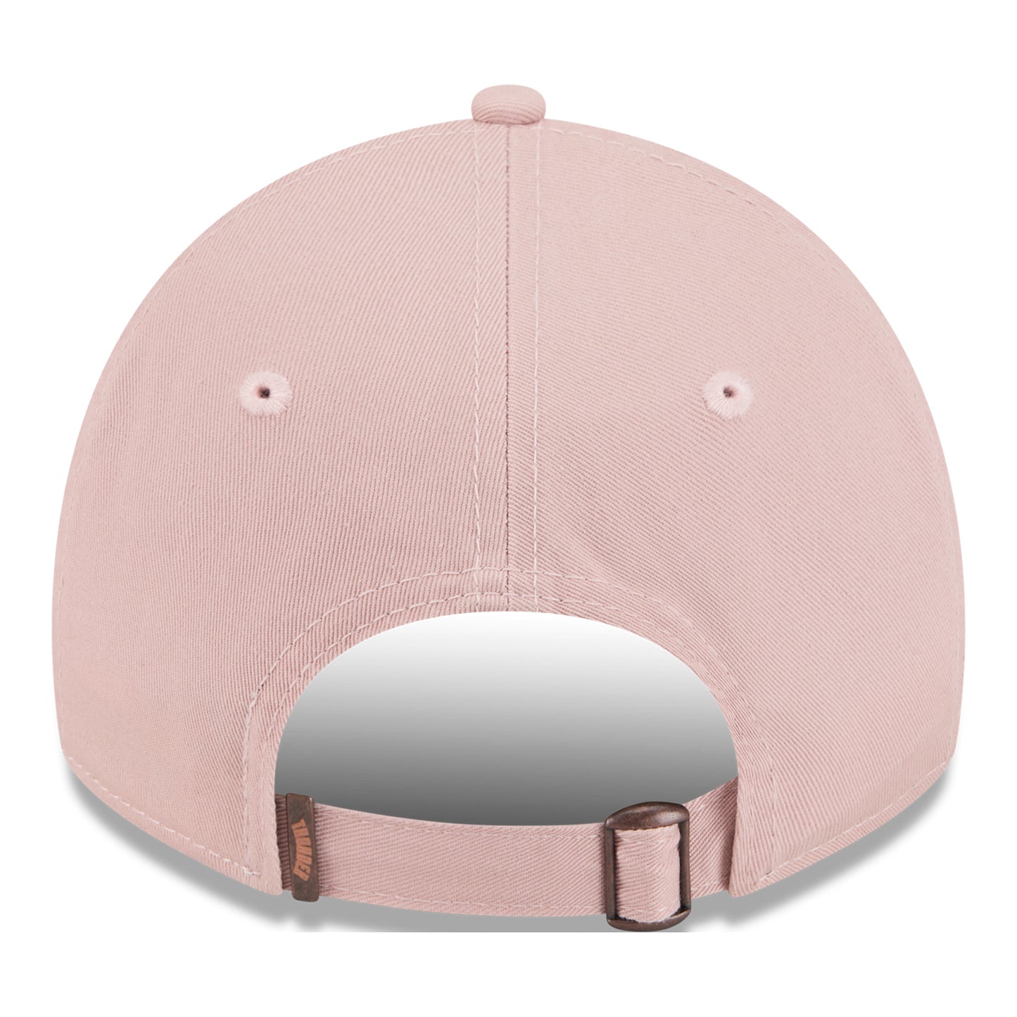 LADIES OKC THUNDER NEW ERA 920 FRAYED ADJUSTABLE HAT in Pink - Back View