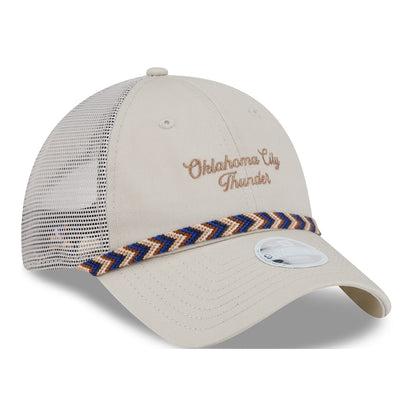 LADIES OKC THUNDER NEW ERA 920 FISHTAIL MESHBACK HAT - Front Right View