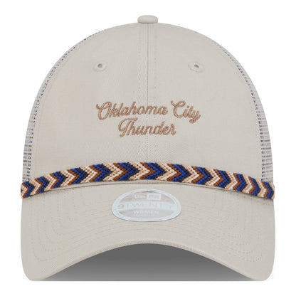 LADIES OKC THUNDER NEW ERA 920 FISHTAIL MESHBACK HAT - Front View