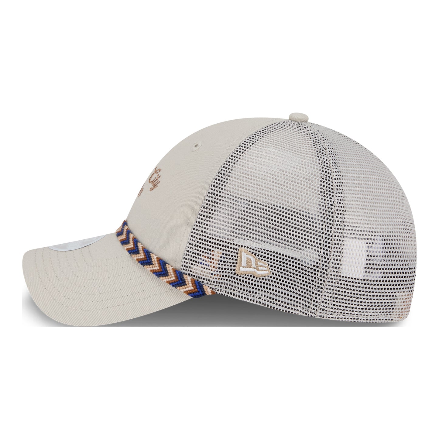 LADIES OKC THUNDER NEW ERA 920 FISHTAIL MESHBACK HAT - Left Side View