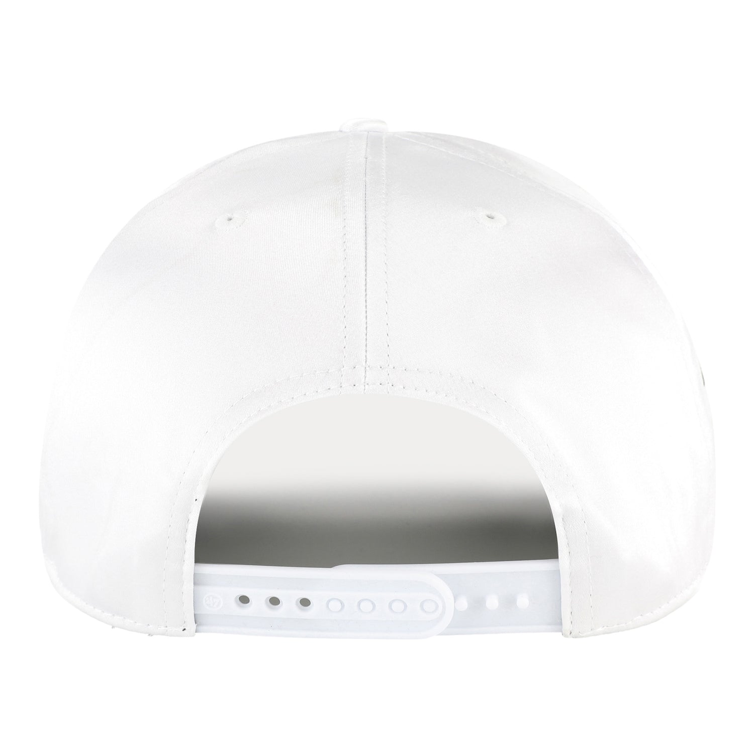 OKC Thunder 47 Brand Satin Glitter Hitch Snapback in White - Back View