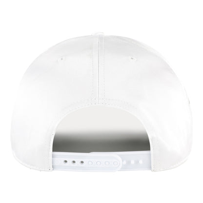 OKC Thunder 47 Brand Satin Glitter Hitch Snapback in White - Back View