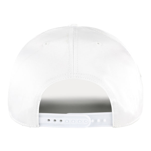 OKC Thunder 47 Brand Satin Glitter Hitch Snapback in White - Back View