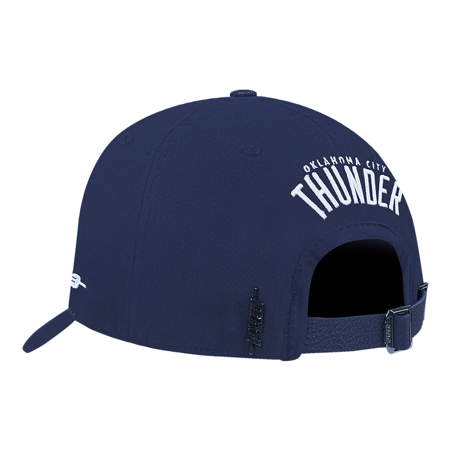 LADIES OKC THUNDER PRO STANDARD CITY LIGHTS SEQUIN HAT in Blue - Back Left View