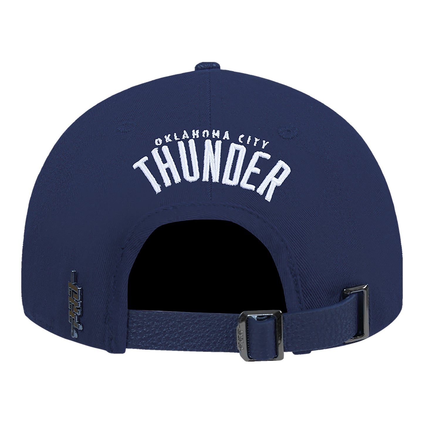 LADIES OKC THUNDER PRO STANDARD CITY LIGHTS SEQUIN HAT in Blue - Back View