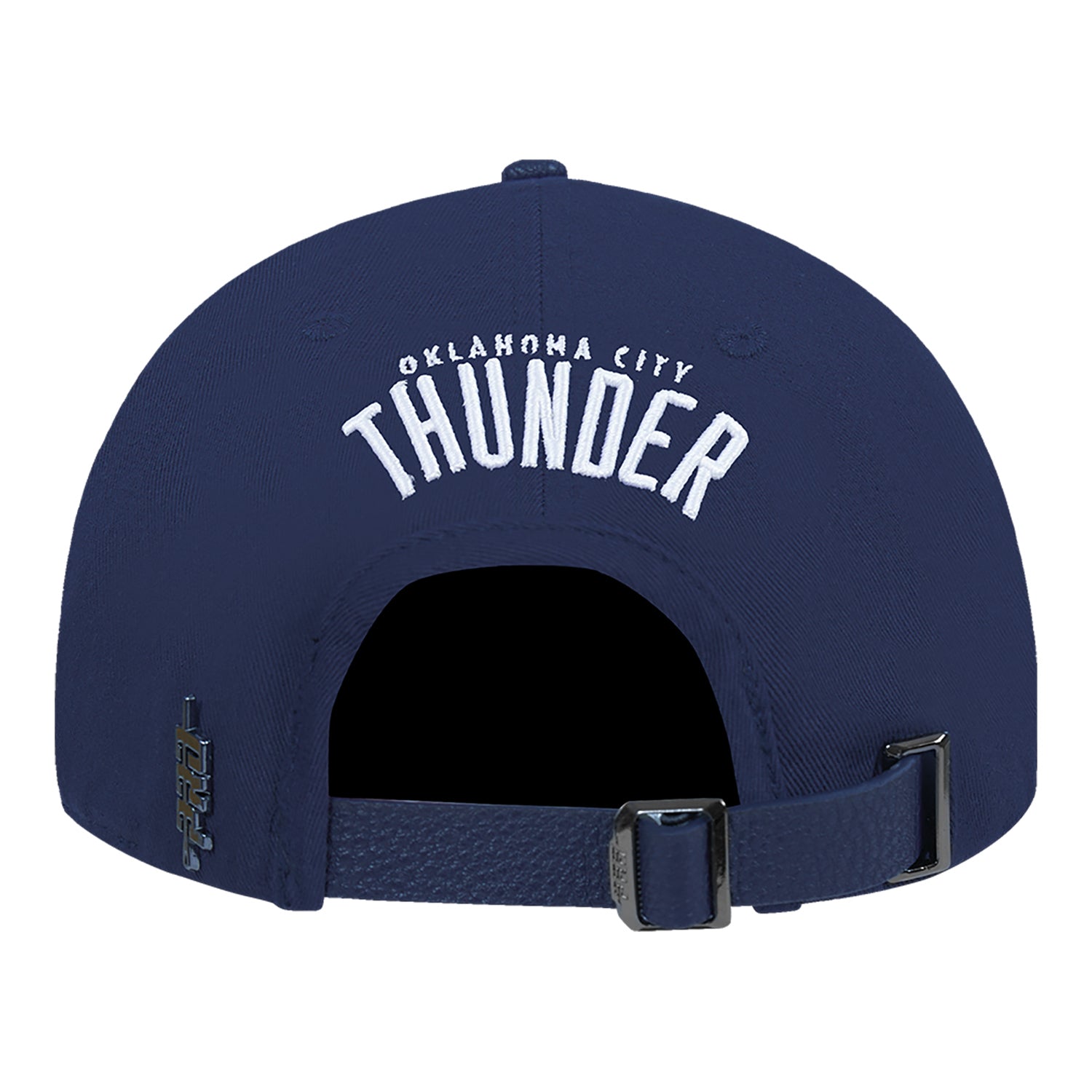 LADIES OKC THUNDER PRO STANDARD CITY LIGHTS SEQUIN HAT in Blue - Back View