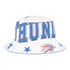 Ladies OKC Thunder 47 Brand Energize Bucket Hat in White - Side View