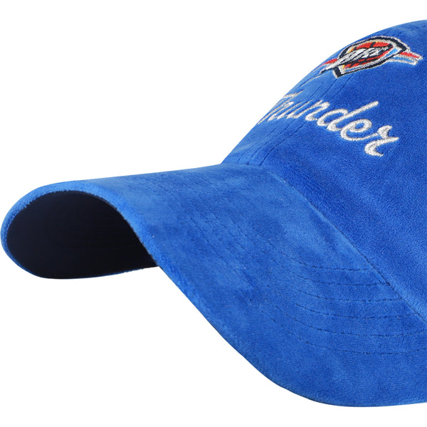 Ladies OKC Thunder 47 Brand Mirco Spirited Clean Up Hat in Blue - Brim View