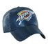 Ladies OKC Thunder 47 Brand Primary Sequin Clean Up Hat in Blue - Front Right View