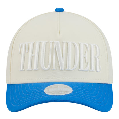 OKC Thunder New Era 9Forty A-Frame Two-Tone Tonal Snap Hat - Front view 