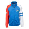 Ladies Oklahoma City Thunder Starter Line Up Full-Zip Track Jacket - Front View