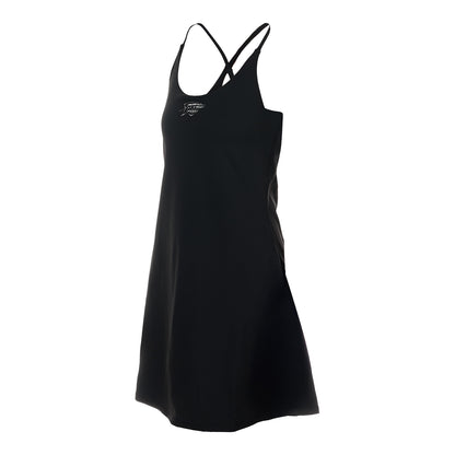 Ladies OKC Thunder New Era Logo Tennis Dress in black - Front View