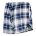 Ladies Oklahoma City Thunder Concepts Sport Ashford Plaid Navy Shorts - Back View