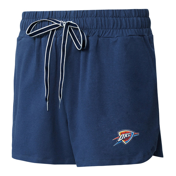 LADIES OKLAHOMA CITY THUNDER CONCEPTS SPORT ELEVATION PRIMARY SHORTS - Front View