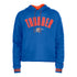 Ladies Oklahoma City Thunder New Era Wordmark Hooded Sweatshirt - Front View