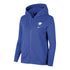 LADIES OKC BLUE NIKE VARSITY FLEECE FULL ZIP HOODED SWEATSHIRT - FRONT VIEW