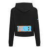 Ladies Oklahoma City Thunder Pro Standard Classic Hooded Crop Sweatshirt - Back View