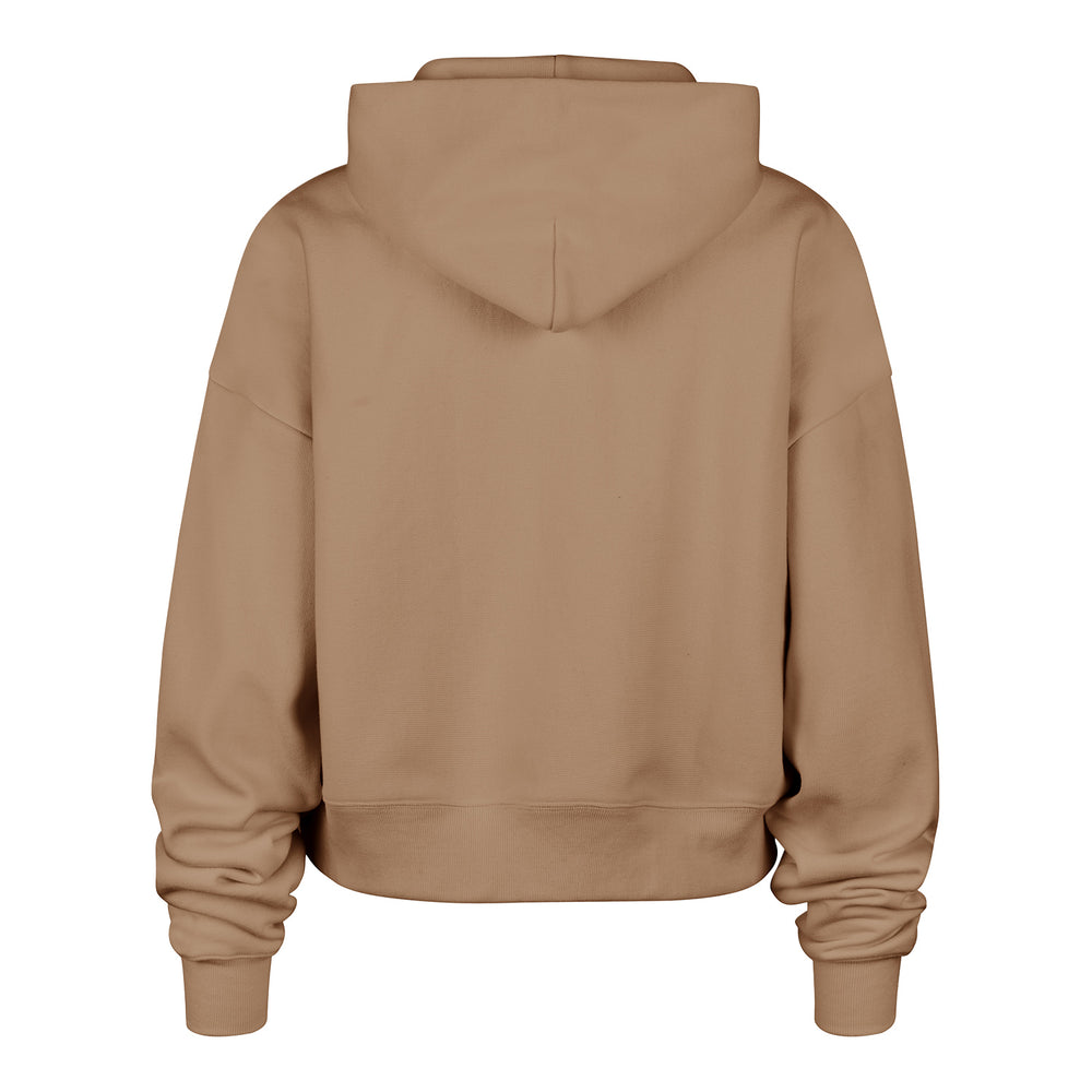 Ladies Oklahoma City Thunder Foundation Hooded Sweatshirt in Brown - Back View