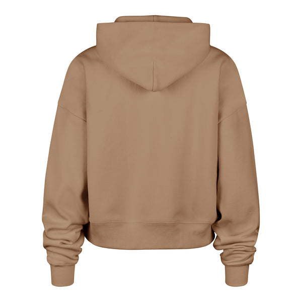 Ladies Oklahoma City Thunder Foundation Hooded Sweatshirt in Brown - Back View