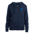 Ladies Oklahoma City Thunder New Era Primary Full-Zip Hooded Sweatshirt - Front View