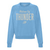 Ladies Oklahoma City Thunder Sportiqe Ashlyn Hollow Crewneck Sweatshirt