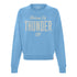 Ladies Oklahoma City Thunder Sportiqe Ashlyn Hollow Crewneck Sweatshirt - Front View