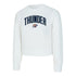 Ladies Oklahoma City Thunder Laney Crew Neck Sweatshirt in White - Front View