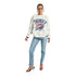 Ladies Oklahoma City Thunder Terez Logo Knit Sweater in White - Front View
