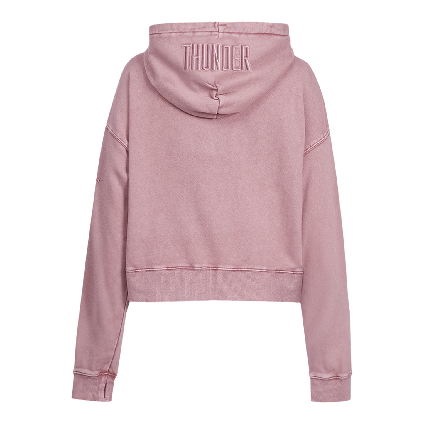Ladies Oklahoma City Thunder Enzyme Washed Sweatshirt in Pink - Back View