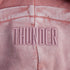 Ladies Oklahoma City Thunder Enzyme Washed Sweatshirt in Pink - Hoodie Logo View