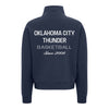 Ladies Oklahoma City Thunder Sportiqe Marant Rowan Quarter Zip Sweatshirt in Blue - Back View