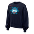 Ladies Oklahoma City Thunder Nike Native Phoenix Crewneck in Navy - Front View